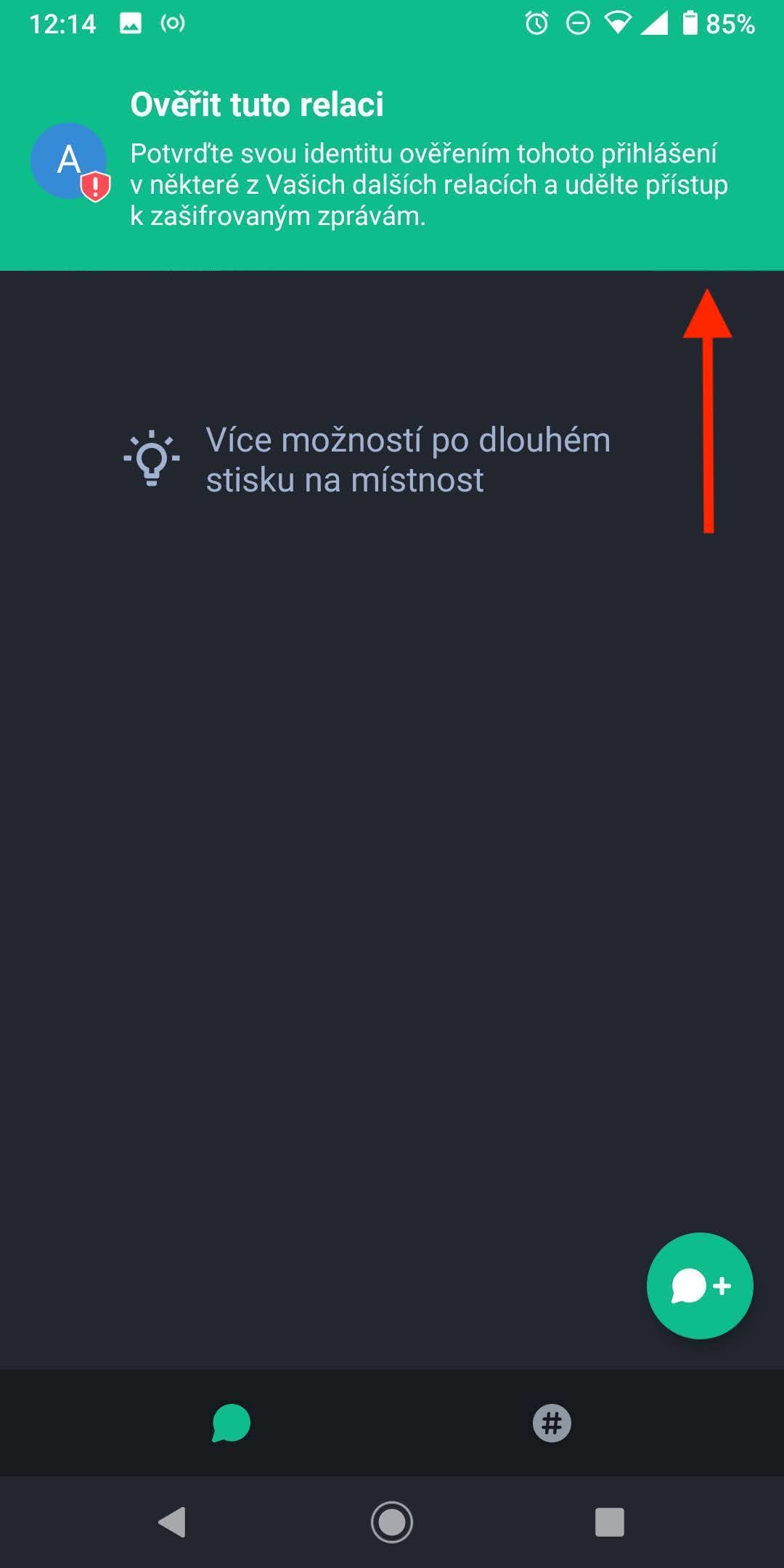 Ověření v mobilním zařízení